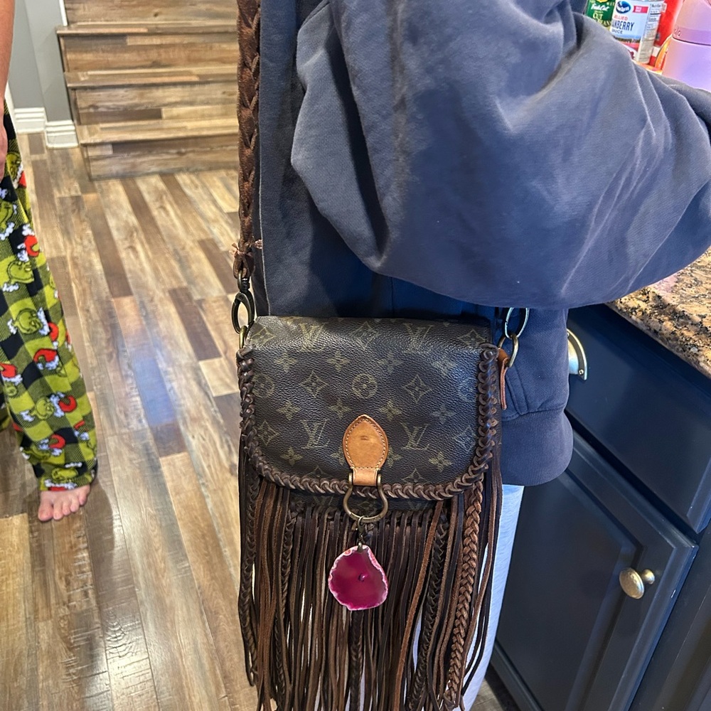 Louis Vuitton Brown Fringe Shoulder Bag